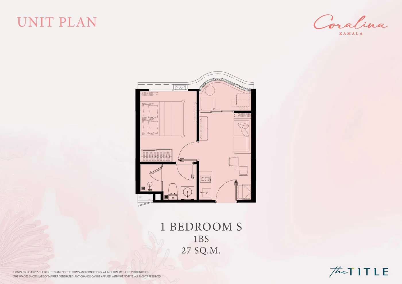 1BR (S) — floor plan