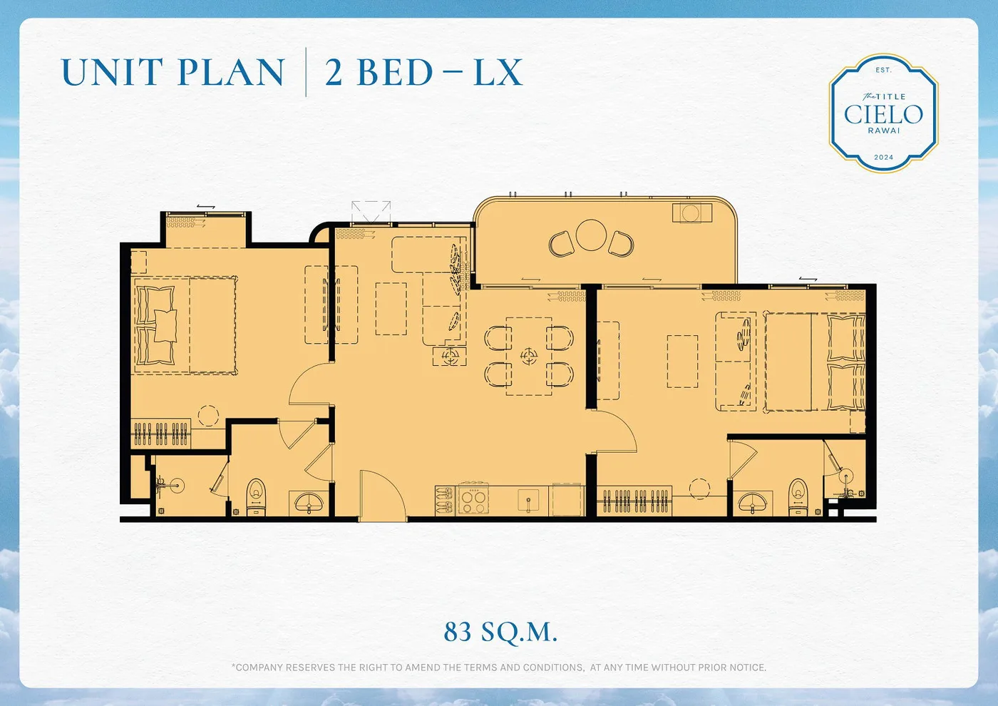 2BR - Type L — floor plan