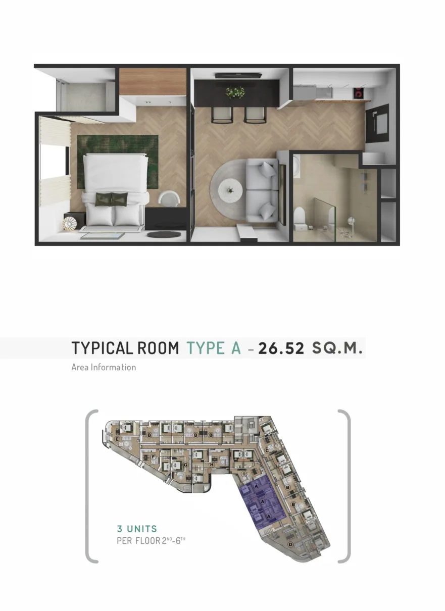 Studio - Type A — floor plan