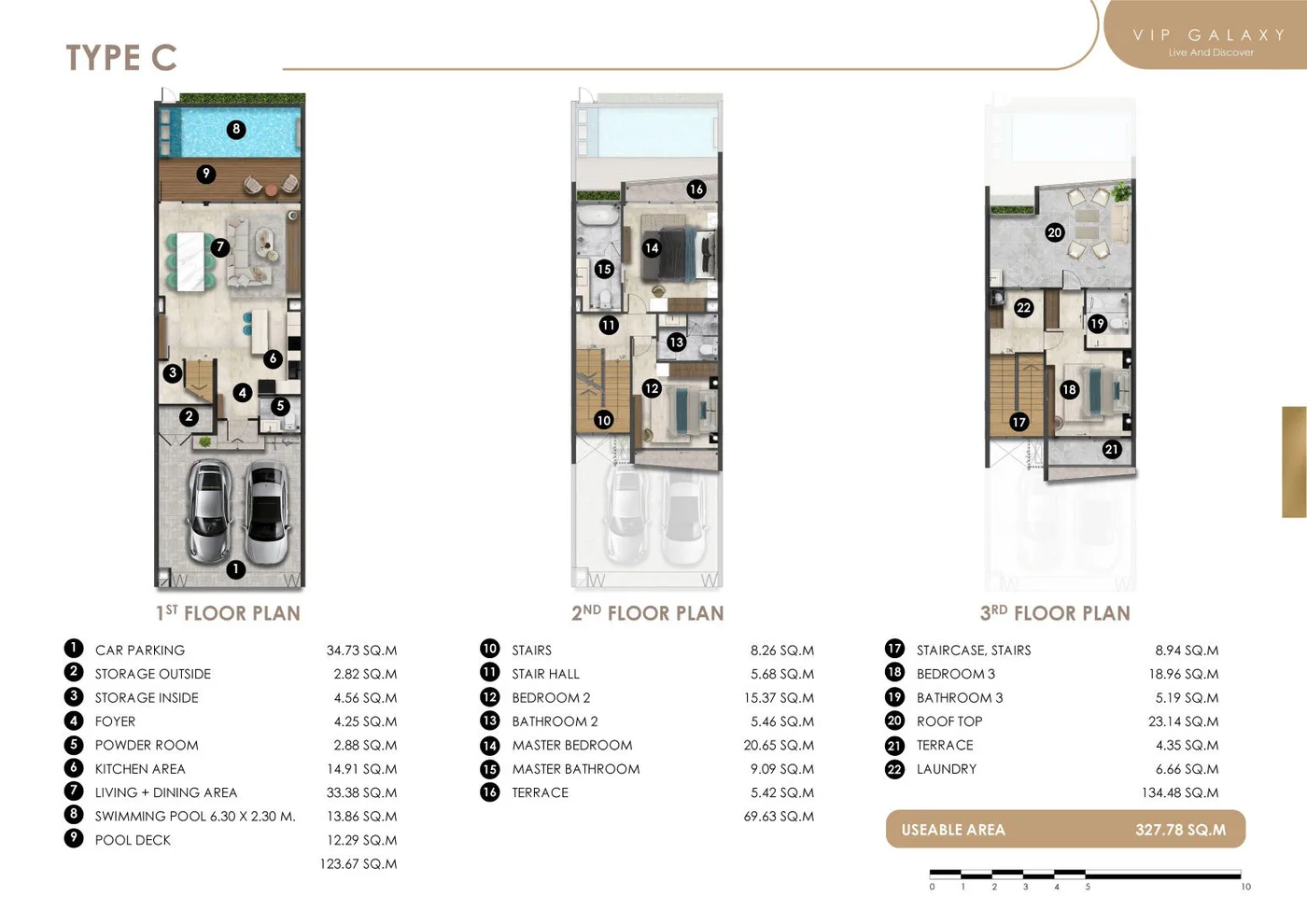 Villa Type C — floor plan