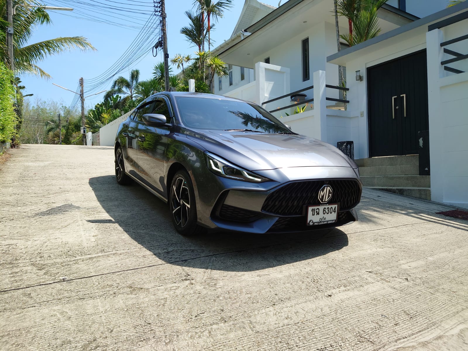 MG 5 sedan rental at NaraRin Phuket
